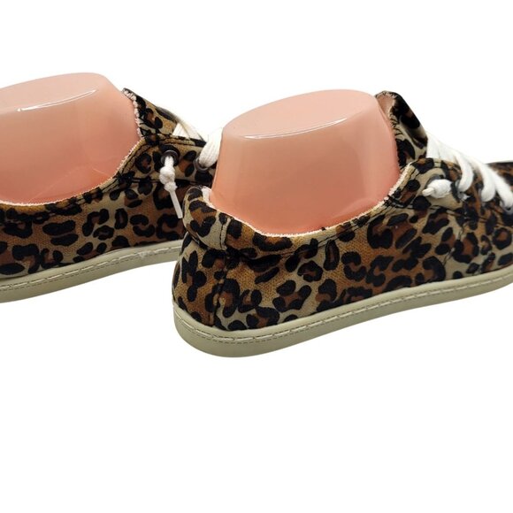 Forever Comfort Womens Leopard Pattern Soft Fabric Loafers - Picture 5 of 9